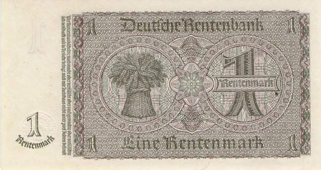 1 Rentenmark 1937 ro.166c XF